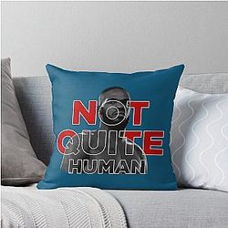 Not Quite Human Jon Jones Graphic Throw Pillow