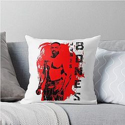 Jon Jones Bones Design Throw Pillow
