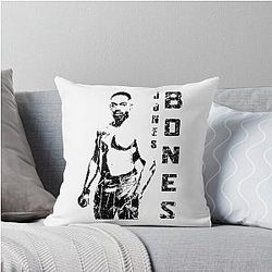 Jon Jones Bones Design Throw Pillow