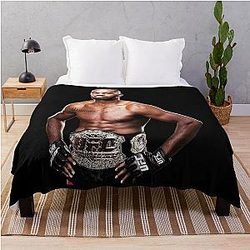 Helmet Jon Jones Throw Blanket