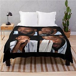 Jon Jones Crying Throw Blanket