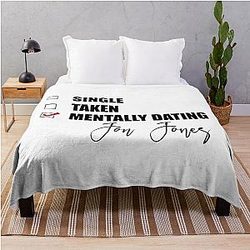 Mentally Dating Jon Jones Throw Blanket