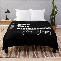 Mentally Dating Jon Jones Throw Blanket