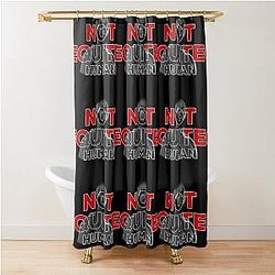 Not Quite Human Jon Jones Graphic Shower Curtain