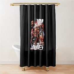 Jon Jones Retro Collage Shower Curtain