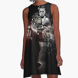 Jon Jones Illustration A-Line Dress