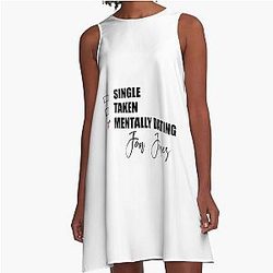 Mentally Dating Jon Jones A Line Dress