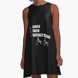 Mentally Dating Jon Jones A Line Dress