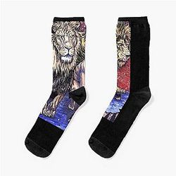 Jon Jones Lion Pack Leader Ufc Fighter Art Socks