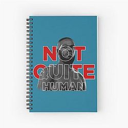 Not Quite Human Jon Jones Spiral Notebook