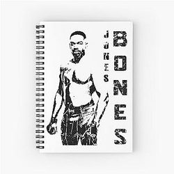 Jon Jones Bones Design Spiral Notebook