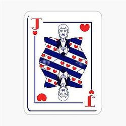 Joost Klein Jack of Hearts Single Sticker