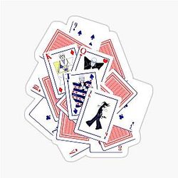 Joost Klein Playing Card Cluster Sticker