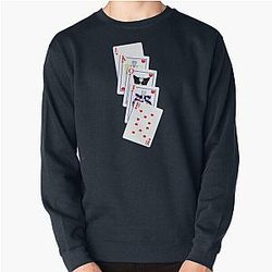Joost Klein Playing Card Royal Flush Pullover Sweatshirt