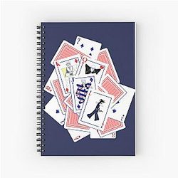 Joost Klein Playing Card Cluster Spiral Notebook