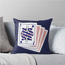 Joost Klein Jack of Spades Throw Pillow