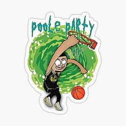 Jordan Poole vs Sticker