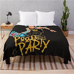 Jordan poole jersey Throw Blanket