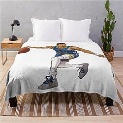 Jordan Poole Art Champions 2022 Throw Blanket