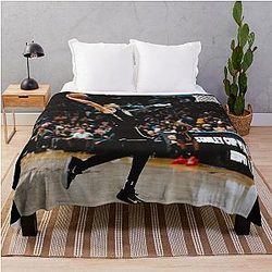Jordan Poole Dunk Throw Blanket