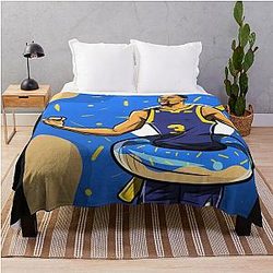 Jordan Poole Jersey Throw Blanket