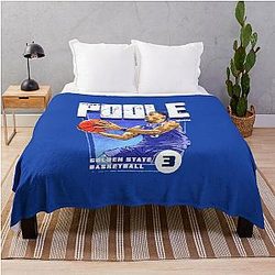 Jordan Poole Throw Blanket