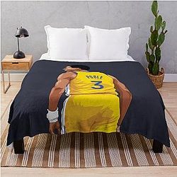 Jordan Poole Scream Above Waist Yellow Throw Blanket