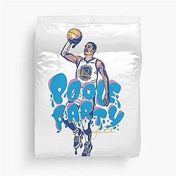 Jordan Poole Art Party Duvet Cover