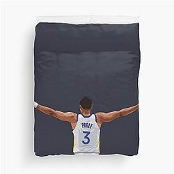 Jordan Poole Spread Arms White Duvet Cover