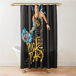Jordan Poole Jersey Shower Curtain