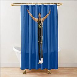 Jordan Poole 3 Basketball Party Shower Curtain