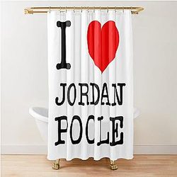I Love Jordan Poole Shower Curtain