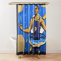 Jordan Poole Jersey Shower Curtain