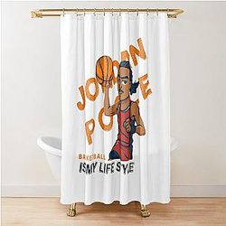 Jordan Poole Basketball My Lifestyle Cartoon Shower Curtain