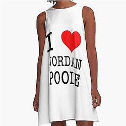 I Love Jordan Poole A-Line Dress