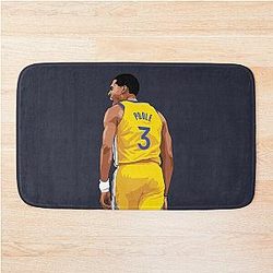 Jordan Poole Scream Yellow Bathroom Mat