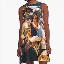 Jordan Poole 2022 Champion A-Line Dress