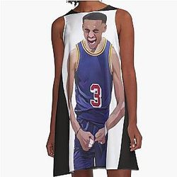 Jordan Poole Jersey A-Line Dress
