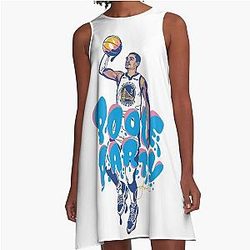 Jordan Poole Art - Party A Line Dress