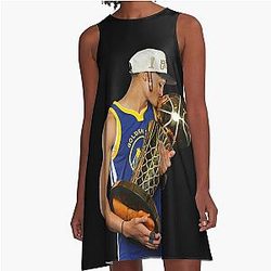 Jordan Poole Kiss Champions Cup A-Line Dress