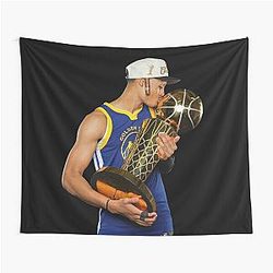 Jordan Poole Kiss Champions Cup Tapestry