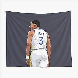 Jordan Poole Scream Above Waist White Tapestry