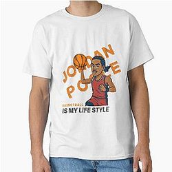 Jordan Poole Basketball Is My Lifestyle Cartoon Classic T Shirt