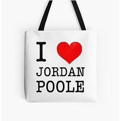 I Love Jordan Poole Tote Bag