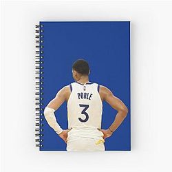 Jordan Poole 3 pt Spiral Notebook