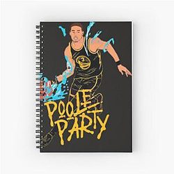 Jordan Poole - Jordan Poole Jersey Spiral Notebook