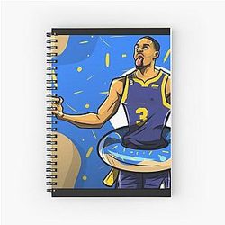 Jordan Poole 3 Jersey Spiral Notebook