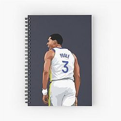 Jordan Poole Scream Spiral Notebook