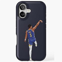 Jordan Poole Back Shot Blue iPhone Tough Case