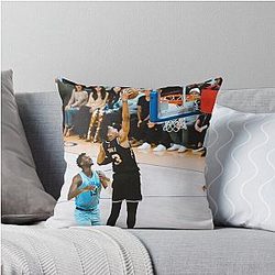 Jordan Poole Dunk Throw Pillow